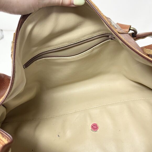 HAMMITT Suzy Duffle Oversized Weekend Large Brown Leather Diaper Bag - Studded - Picture 15 of 15